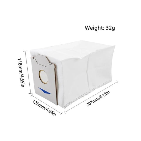 Replacement Trash Bags For N30 Omni And N30 Pro Omni Robot Vacuum Cleaners High Capacity Dust Bags Easy Pull Out Or Snap On Install