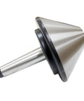 Bull Nose Live Center For Lathe MT3 75 Degree, Heavy Duty Alloy Steel Center For Hollow Turning Pipes, side view