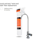 UF-15 Carbon Block Water Filter Replacement For Coral UC100 Under Sink Filtration System and faucet, single stage, 6-month use