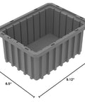 Built Like A Tank Plastic Storage Bins Slotted Dividable Stackable Grid Containers Modular Parts Sorters 20 Pack Case dimensions 6.5x9.12x4.62 inches