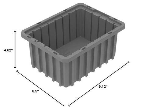 Built Like A Tank Plastic Storage Bins Slotted Dividable Stackable Grid Containers Modular Parts Sorters 20 Pack Case dimensions 6.5x9.12x4.62 inches