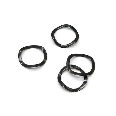 Heavy Duty Steel Ring Spring Washers Three Wave Gasket Kit 550 Pcs With M3 M4 M5 M6 M8 M10 M12 M16 Sizes Vibration Resistant Anti Loosening Hardware Gear Up For Electronics Machinery And Car Projects, black steel washers