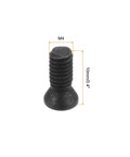 M4 x 10mm black alloy screw showing dimensions, part of 10 Pack M4 X 10mm Torx Screws 12.9 Grade Alloy Steel Black With T15 Hex Wrench For Carbide Insert Replacement Built Tough Top Shelf Straight Shooter Heavy Duty Rock Solid Fastener Kit.