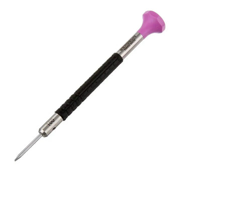 Pro Grade Ergonomic 1.60mm Stainless Watch Screwdriver Set With Spare Blades, Color Coded Tips, Precision Flat Head, Swiss Made Quality