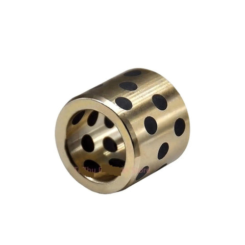 Greaseless Slick Graphite Brass Bearing Sleeve Bushing For Tough Garage Builds With Smooth Dry Operation For Heavy Duty 6 8 10 12 And 14 Millimeter Shafts