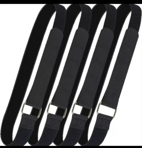 4 Pack Bike Rack Straps With Adjustable Wheel Stabilizers Heavy Duty Hook And Loop Straps With Anti Slip Gel Grip Tire Straps