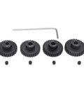 Beefed Up 48P Pinion Gear Set For RC Cars With 3.175mm Shaft Includes 32T 33T 34T 35T 48DP Pitch Hardened Steel Upgrade Part