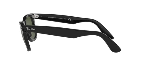 Side view of Unisex Wayfarer Style Sunglasses With Low Bridge Fit, Iconic Square Frames, Polarized And Nonpolarized Lenses, 52mm