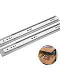 Heavy Duty Steel Drawer Slides With Quiet Bearings Three Section Guide Rails Double Row Stainless Steel Ball Bearings 300mm, cabinet tracks