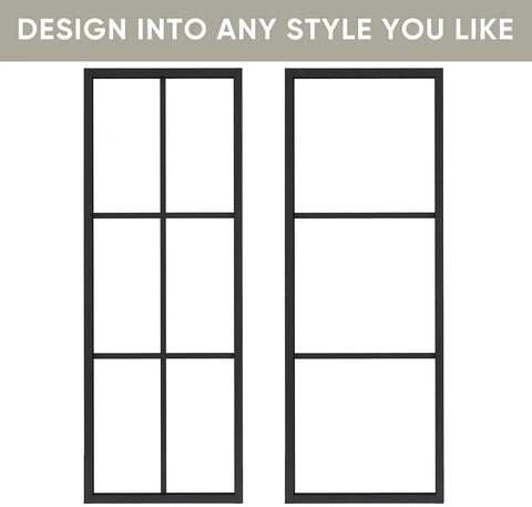 Bypass Double Glass Barn Door Set With 6.6Foot Side Mounted Hardware Kit Two 30x84 Inches Clear Tempered Glass Panels In Aluminum Frame