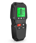 7 in 1 Smart Stud Finder Wall Scanner with LCD Display, ergonomic design, green LCD screen, black durable ABS material.