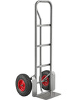 Heavy Duty Hand Truck Dolly With 660 Lb Capacity And 13 Inch Pneumatic Wheels For Smooth Moves Across Surfaces Steel Cart With Handle