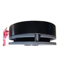24V SMB0S2AA electromagnetic safety brake coil, side view; black housing with red wires.