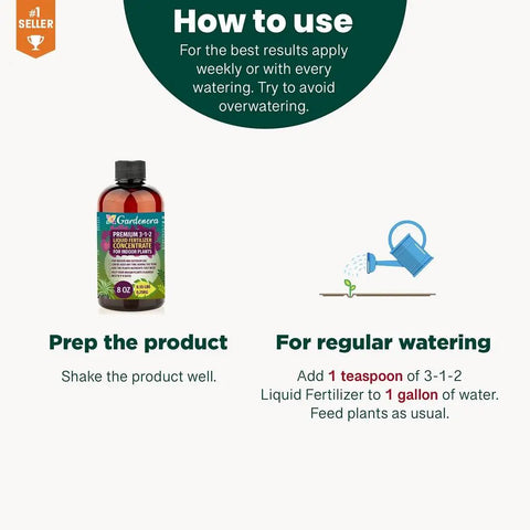 Liquid Money Tree Fertilizer 3 1 2 Concentrate For Indoor Plants And Flowers Organic Plant Food For Prosperity Tree 32 Ounce Bottle Easy Grow Formula For Lush Foliage And Serious Growth, 8 oz bottle with watering instructions