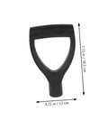 D Handle Replacement Shovel Grip With Sturdy Plastic Handle For Gardening Tools Ergonomic Heavy Duty Non Deforming Camp Shovels And Snow Shovels Easy Install Replacement Part For Outdoor Work. Dimensions shown in inches and cm.