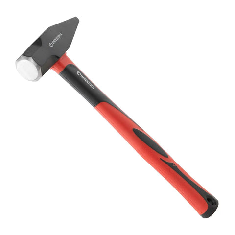40 Oz Blacksmith Hammer For Metalworking And Welding With Shock Absorbing Anti Slip Fiberglass Handle And Forged Steel Head Delivers Maximum Strength For Chiseling Forging And Heavy Duty DIY Projects With Balanced Weight For Control on white background