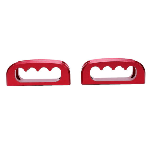Heavy Duty T Slot Bed Cleats For Toyota Trucks 2022-2025 Easy Install Tie Down Hardware in red metal.
