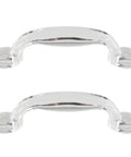 Self Adhesive Transparent Acrylic Drawer Knobs 2 Pack Glass Look Dresser Pull Handles for Cabinets and Doors in crystal clear finish