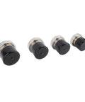 4 Piece Boat Trailer Wheel Bearing Protector Set With Stainless Steel Hub Grease Caps And Protective Bra Dual 2.441 Inch Design