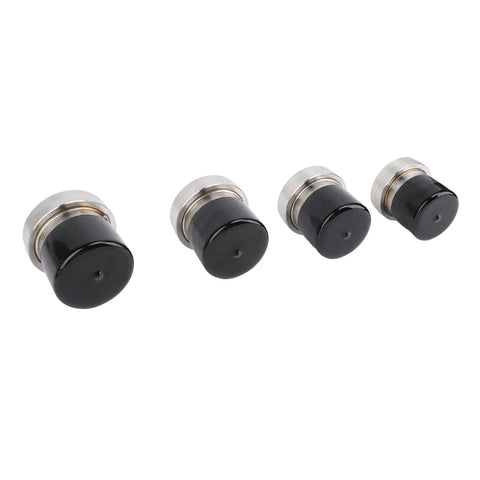 4 Piece Boat Trailer Wheel Bearing Protector Set With Stainless Steel Hub Grease Caps And Protective Bra Dual 2.441 Inch Design