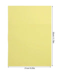 Colorful Carbon Tracing Paper Pack for Erasable Transfers on A4 Sheets, Perfect for Wood, Canvas, Embroidery and Crafts, Mess Free, Quick Copy, Ideal for Artists, Designers, and DIY Projects, yellow A4 sheet 21x30cm