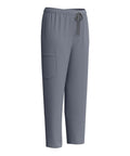 Women Housekeeping Uniforms And Nursing Scrub Sets With Utility Pockets Breathable V Neck Zipper Tops Paired With Comfy Drawstring Joggers, gray jogger pants