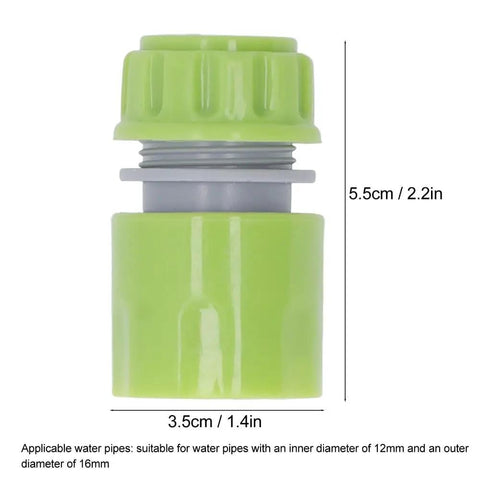 Sturdy G1/2 Garden Hose Quick Connectors Kit Made From Durable ABS Plastic For Easy Irrigation, Watering, And Hose Repair With Super Simple Plug In Joint Connections You Will Love. G1/2 ABS garden hose quick connector, 5.5cm x 3.5cm, 12mm pipe