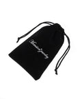 Black velvet jewelry pouch with drawstring for Hypoallergenic Stainless Steel Stud Earrings Set For Women And Men Nickel Free 2mm Silver Ball Tiny Earrings 3 Pairs For Everyday Wear Low Key Comfort Durable 316L Surgical Steel Jewelry