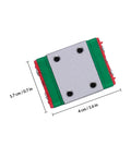 Miniature Alloy Steel Linear Guide Rail Block With Slick Lightweight Precision Slider for CNC Machines, dimensions 4x1.7cm