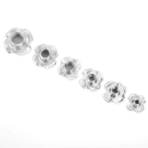 120 Piece Tee Nut Set Carbon Steel Galvanized For Wood Projects And Furniture Hardware Heavy Duty Fasteners With M3 M4 M5 M6 M8 Sizes