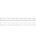 Flexible Steel Rule With Satin Chrome Finish For Quick Reading Inch Measurements, 32nds, 64ths And Aircraft Fiftieths And Hundredths