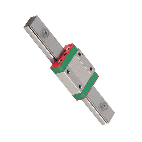 Miniature Linear Rail Guide 12mm Width with Slide Block, 4 Point Contact for Precision Machinery and Automation Systems