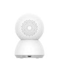 360 Degree All-In-One Home Security Cam 2K With AI Human Detection, 360 Pan, 108 Tilt, back view showing speaker and ports