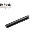 Slotted Spring Pins 6mm By 40mm Black Pack Of 30 For Home Tools And Machinery Fastening 65Mn Heavy Duty Roll Dowel Pins