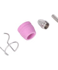 Premium Welding Supplies Set With 20 Ceramic Nozzles For Plasma Torch Cut 60 Ag60 Sg55 Machines parts including pink ceramic nozzle and steel components.