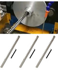 Push Type Keyway Broach With Shim Five Thirty Seconds Inch High Speed Steel for keyway slot cutting tool on machining setup