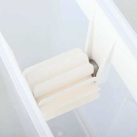 Interior view of Advanced Filament Preservation Box For 1kg 3D Printer Filament showing durable PP material and spool holder.
