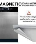 Stainless Steel Magnetic Dishwasher Cover For Front Panel 23 By 28 Inches Large Easy Trim No Fuss Magnetic Decal