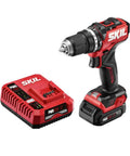Compact Brushless Hammer Drill Kit With 12V Power Core, 1/2 Inch Keyless Chuck, LED Work Light, 2Ah Battery And Quick Charger