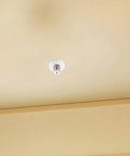 10 Pack Heavy Duty Plastic Fire Sprinkler Cover Plates Waterproof Escutcheon Ring Wall Mount Flange For Disc Heads Removable Or Nonremovable 2 48 In mounted on ceiling