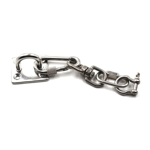 Rock Solid 304 Stainless Steel M10 Ceiling Hooks With Screws For Yoga Ropes Plant Hangers Gym Rigging heavy-duty connection components.
