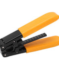 Fiber Optic Cable Stripper Pro Grade Compact Lightweight Cutting Tool For Outdoor Use Easy Carry Quick Outer Jacket Removal Without Damaging Core Great For Field Techs And DIY Pros One Unit, orange PVC grip