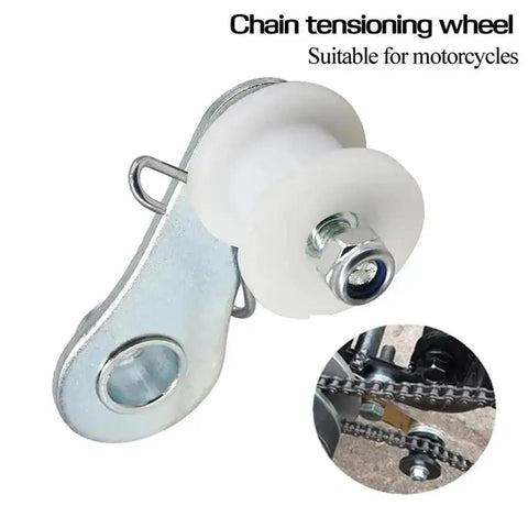 Heavy Duty Chain Tensioner Kit With Spring Roller And Guide Adjuster Pulley For Dirt Pit Bike Mini Moto ATV Quad Scooter Motor With nylon roller