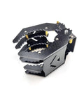 Glass Fiber and Metal Robotic Gripper Claw for DIY Arm Clamp Manipulator Hand Grasping Gripper with Large Torque Servo Lifts Up To 500 Grams M2 and M3 Mount Holes Aluminum Copper Pillar Claw Color Only, front view