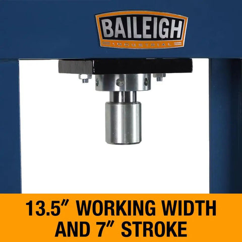 10 Ton Hydraulic H Frame Shop Press Workhorse For Metalworking With 13.5 Inch Opening And 7 Inch Stroke Heavy Duty Pro Grade