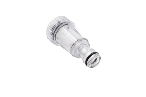 Quick Connect Garden Hose Adapter Three Quarter Inch With Integrated Filter Aluminum BSP Threading For Easy Snap On Setup