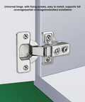 Soft Close Concealed Cabinet Hinges 32mm Cup 105 Degree Opening 4 Pack Cold Rolled Steel Adjustable 3/4 Inch Overlay For Kitchen Cabinets