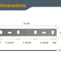 Dimensions of Set Of Four Six Inch Jointer Knives For Delta 37 072 37 372 Jt160 Wen Jt3062 Craftsman Porter Cable Grizzly G0612