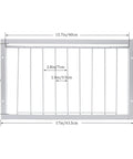 Dimensions of Heavy Duty T Trap Door For Pigeon Cage Iron Wire Birdcage Accessory With Self Lock Design, 15.7x10 inches