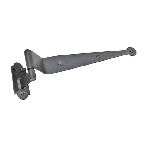 Heavy Duty Black Offset Strap Lift Off Pintle Hinge Pack Of 4 For Shutters Windows Doors And Gates In Wrought Iron With Rust Resistant